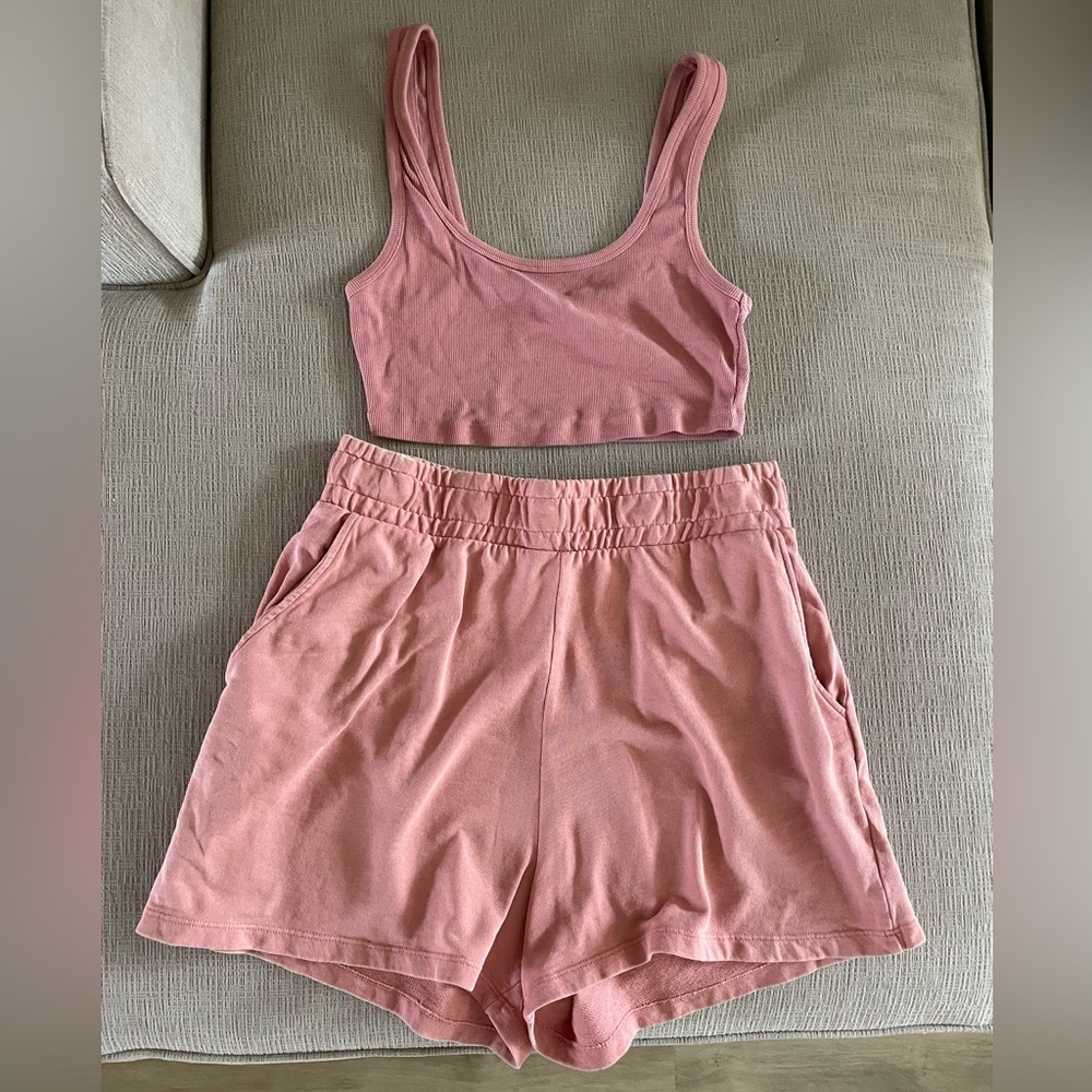 Matching Set- shorts and cropped tank